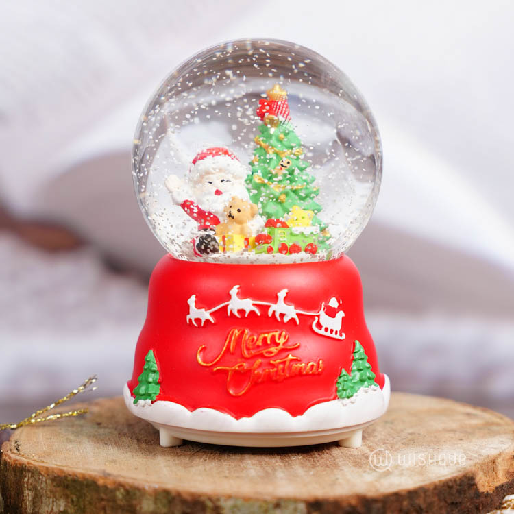Christmas Santa Globe Fairy Lights Ornament