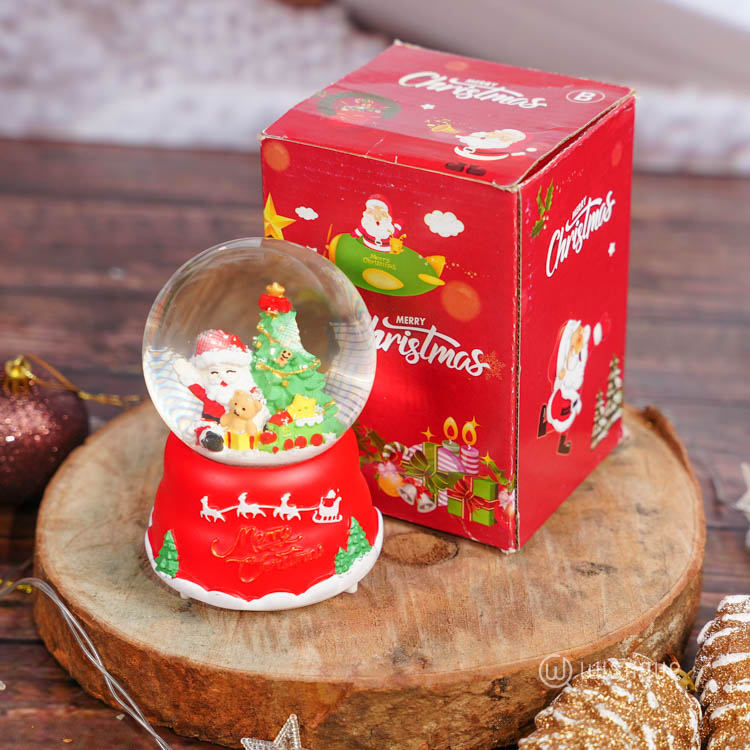 Christmas Santa Globe Fairy Lights Ornament