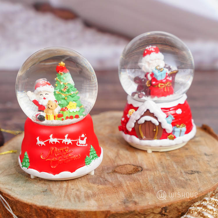 Christmas Santa Globe Fairy Lights Ornament