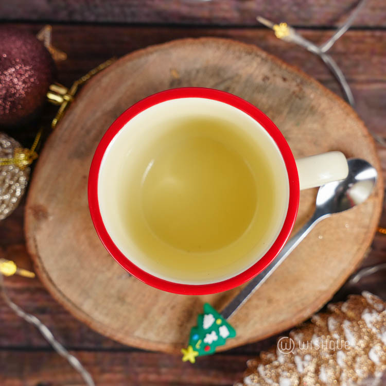 Festive Christmas Themed Ceramic Coffee Mug - Red