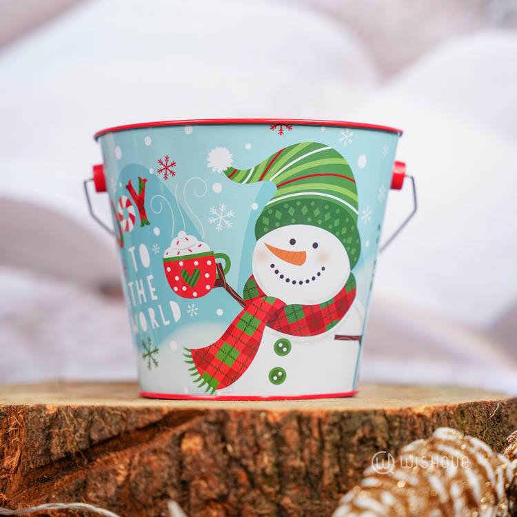 Snowman Sweets Gift Bucket