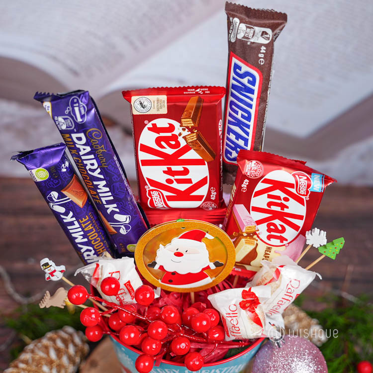 Snowman Sweets Gift Bucket