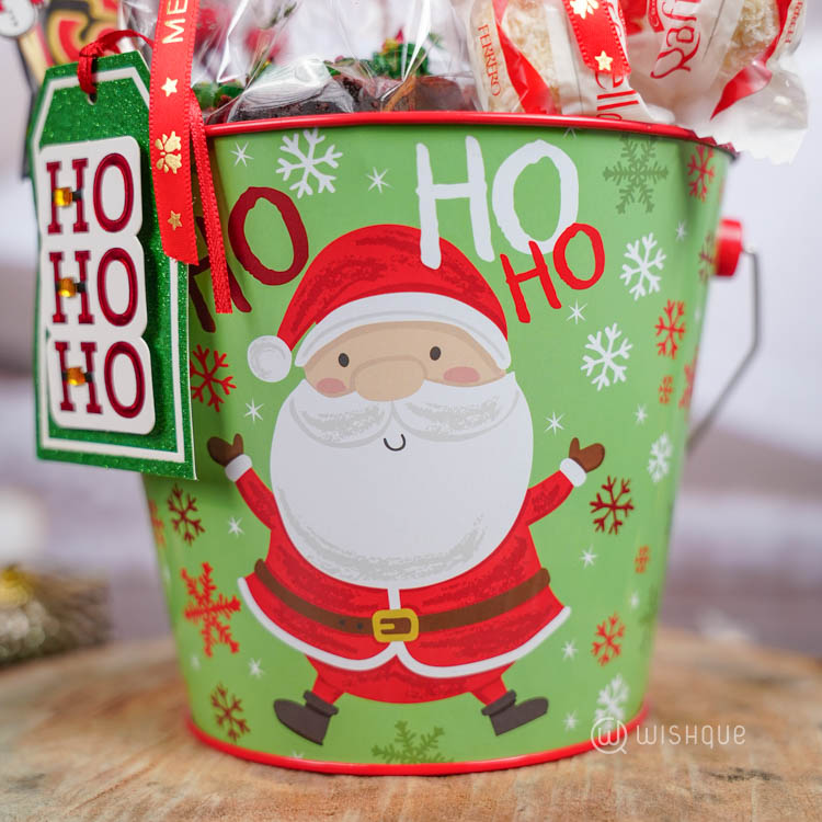 Winter Man Ho Ho Ho Treat Bucket
