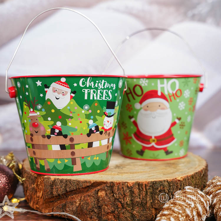 Winter Man Ho Ho Ho Treat Bucket