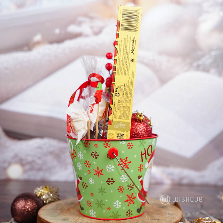 Winter Man Ho Ho Ho Treat Bucket