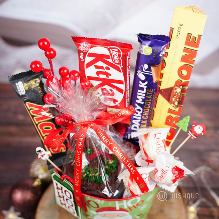 Winter Man Ho Ho Ho Treat Bucket