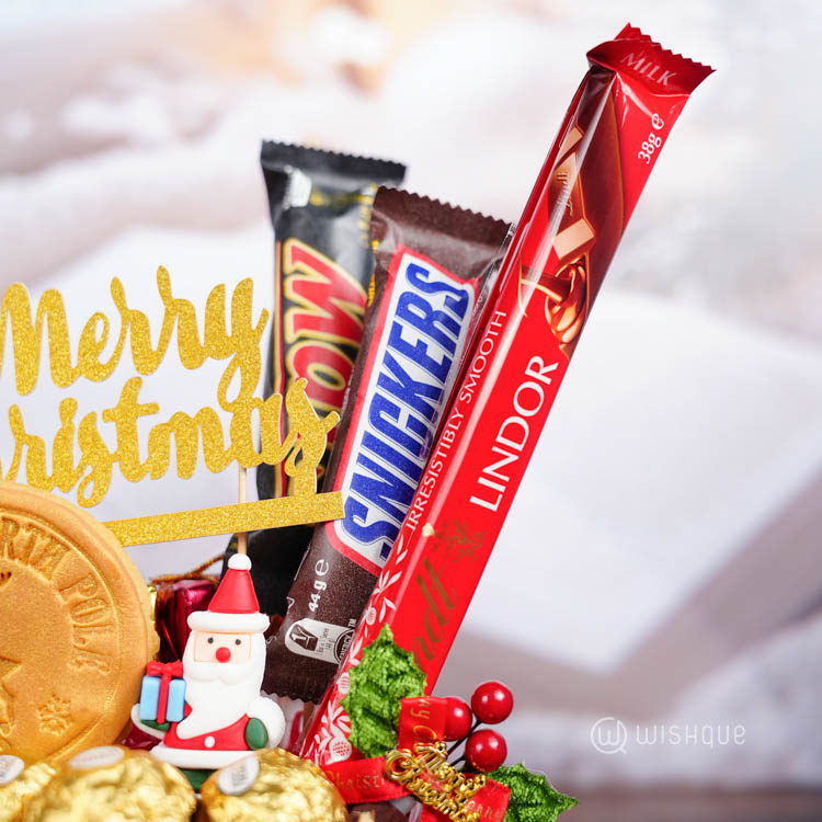 Red Santa Suit Winter Bucket