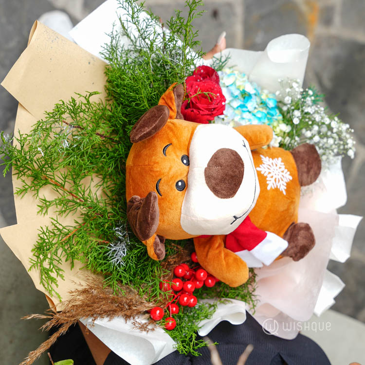 Winter Reindeer Bloom