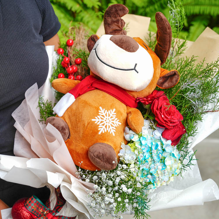 Winter Reindeer Bloom