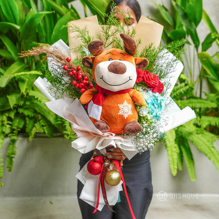 Winter Reindeer Bloom