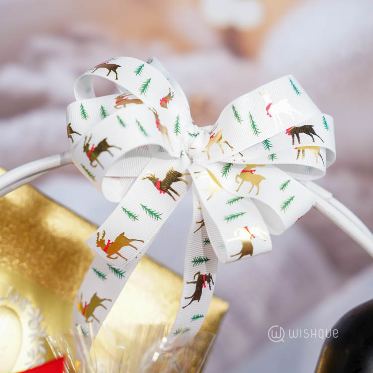 Golden Yuletide Snowy Treasure Bucket