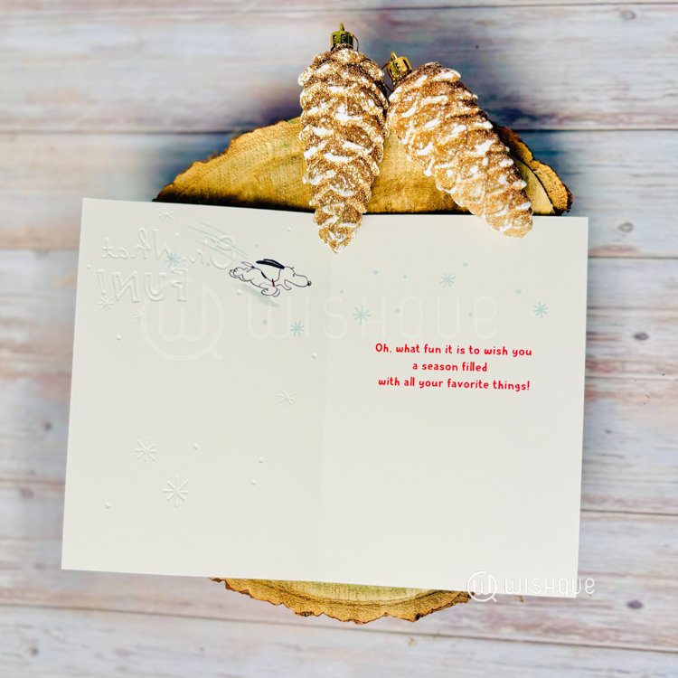 Oh, What Fun To Wish You Your Favourite Things Greeting Card