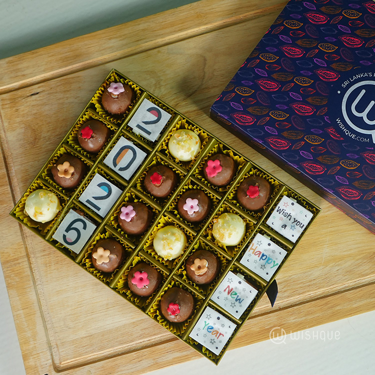 2026 New Year Pralines Chocolate Truffle Collection – 24 Pcs