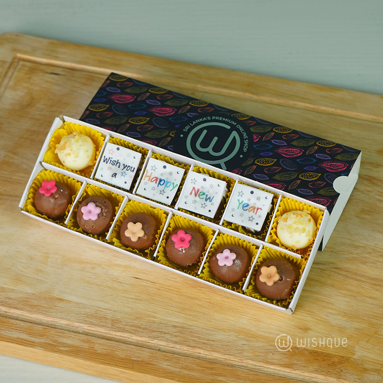 2026 New Year Swiss Pralines Chocolate Truffle Collection – 12 Pcs
