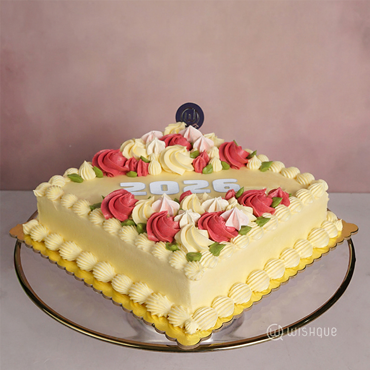 Floral Blossoms Ribbon Cake 2026