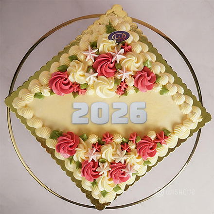 Floral Blossoms Ribbon Cake 2026
