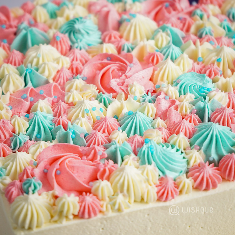 2026 New Year in Pastels Buttercream Vanilla Cake
