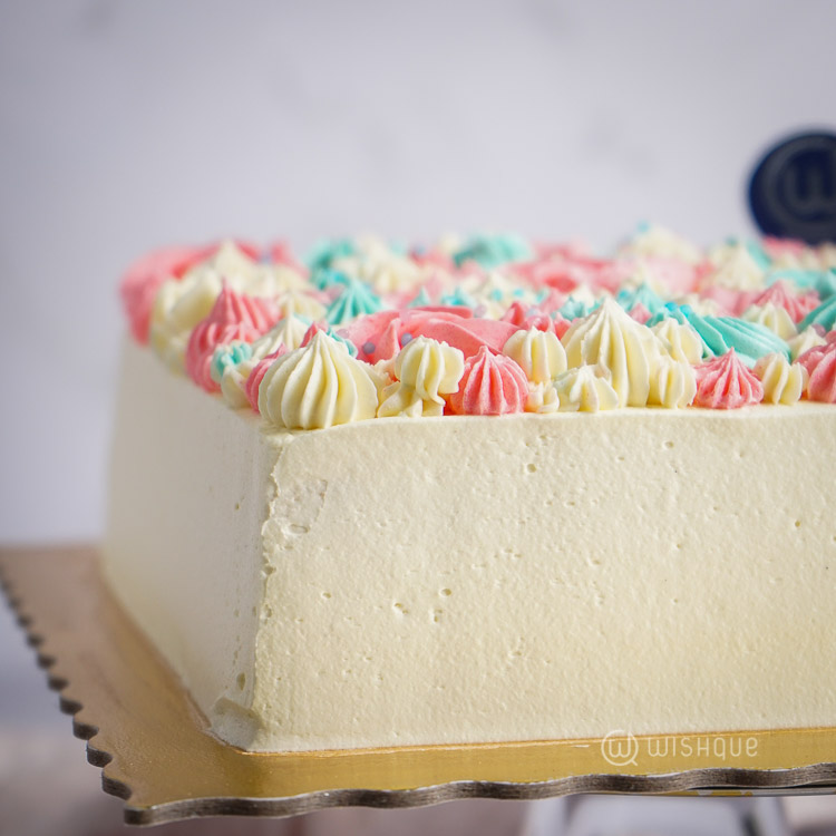 2026 New Year in Pastels Buttercream Vanilla Cake