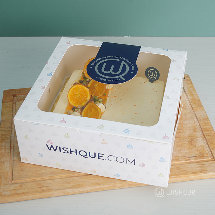 2026 New Year Orange Ribbon Cake