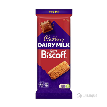 Cadbury Dairy Milk Biscoff Chocolate Block 170g