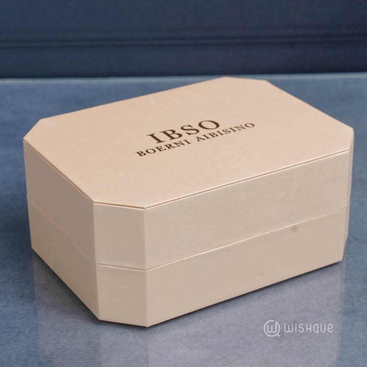 IBSO Ladies Quartz Rose Gold Watch and Necklace