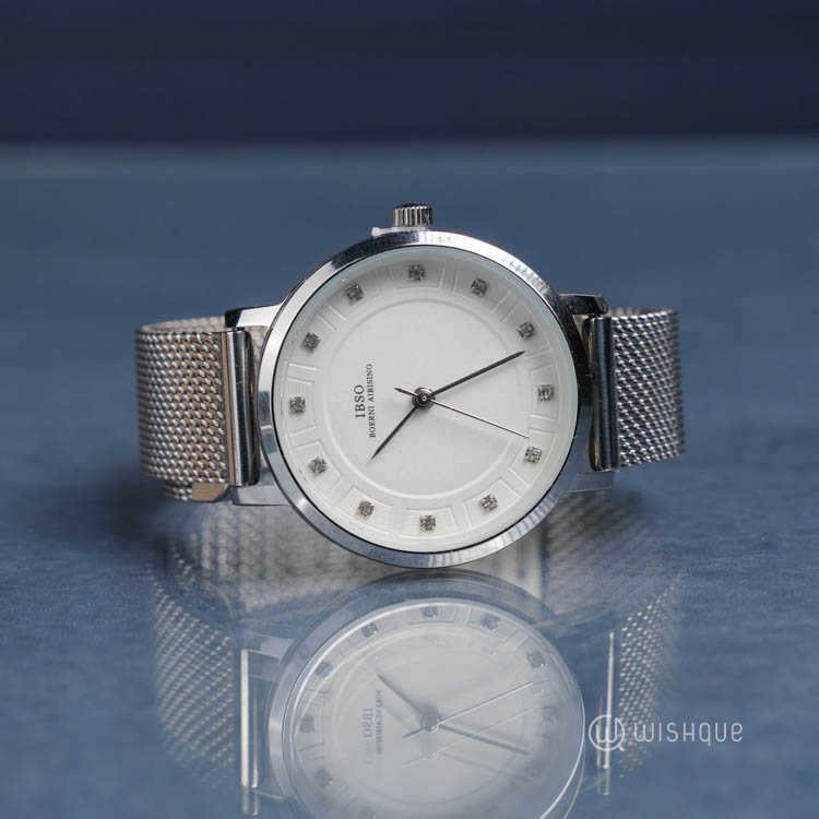 IBSO Ladies Quartz Silver Watch And Jewelry Set