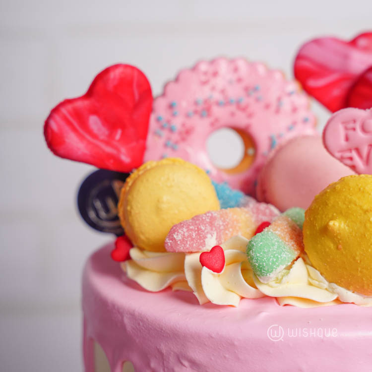 Sweet Promise Love Notes Ribbon Cake