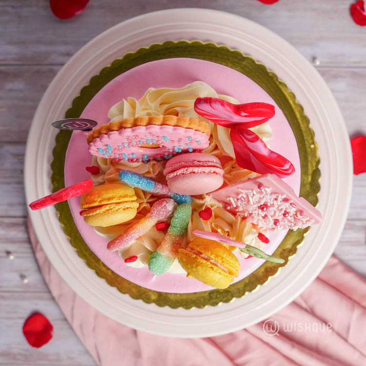 Sweet Promise Love Notes Ribbon Cake