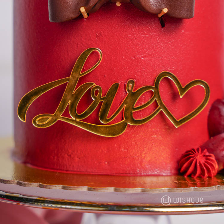 Mustache You to Be Mine Tropical Chocolate Cake