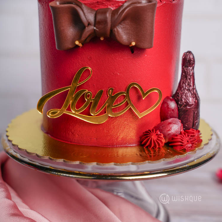 Mustache You to Be Mine Tropical Chocolate Cake