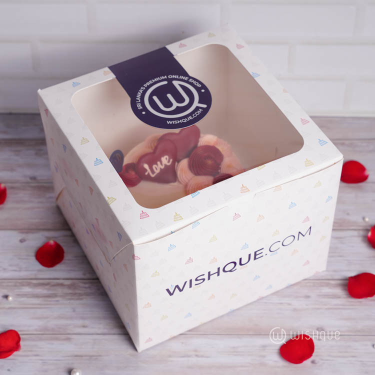 Velvet Rosette Romance Chocolate Cake