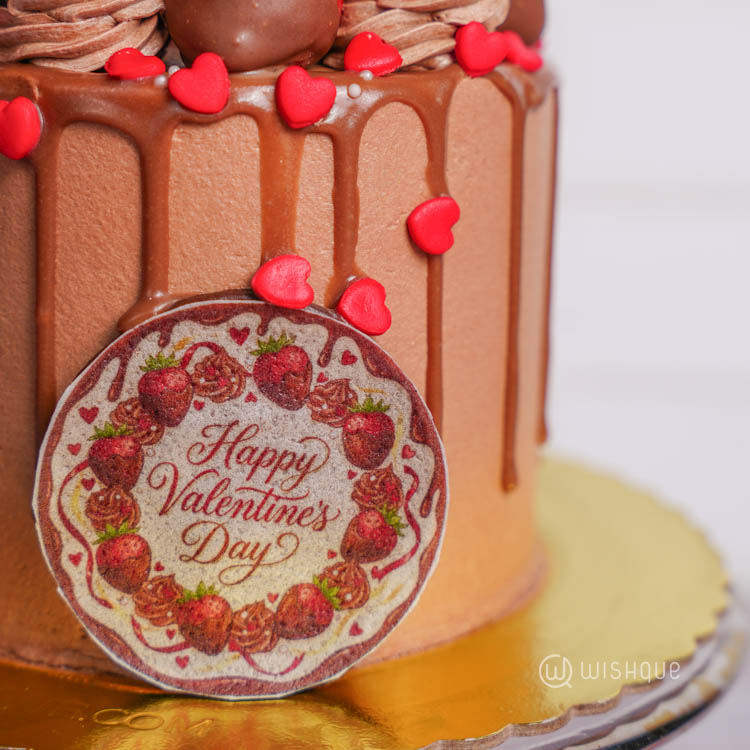Berry Much In Love Happy Valentine's Day Chocolate Cake