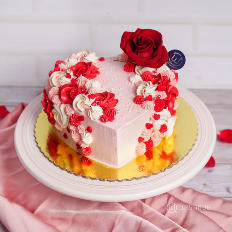 Blush of Love Red Velvet Cake