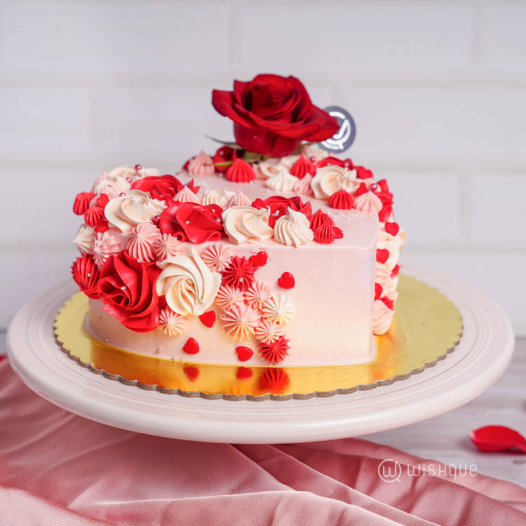 Blush of Love Red Velvet Cake