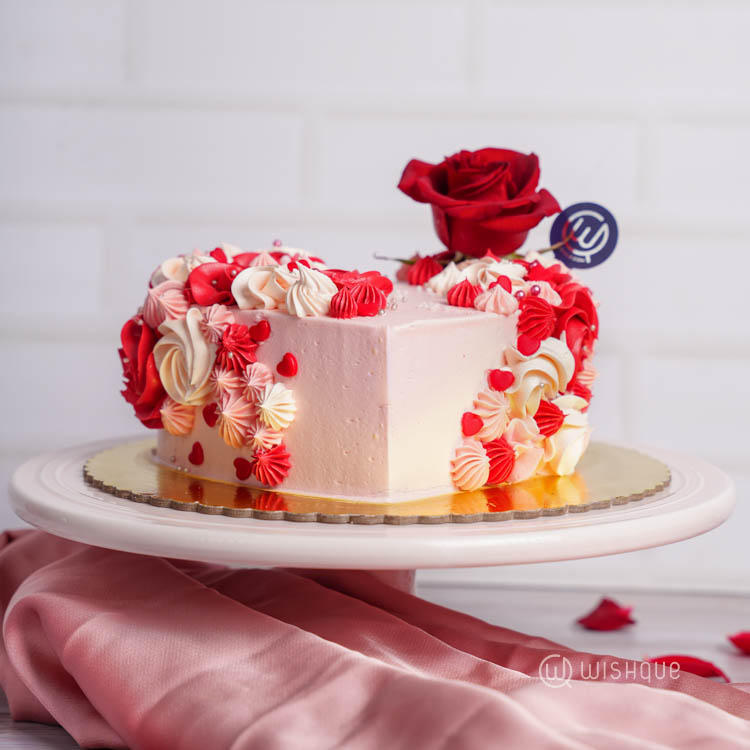 Blush of Love Red Velvet Cake