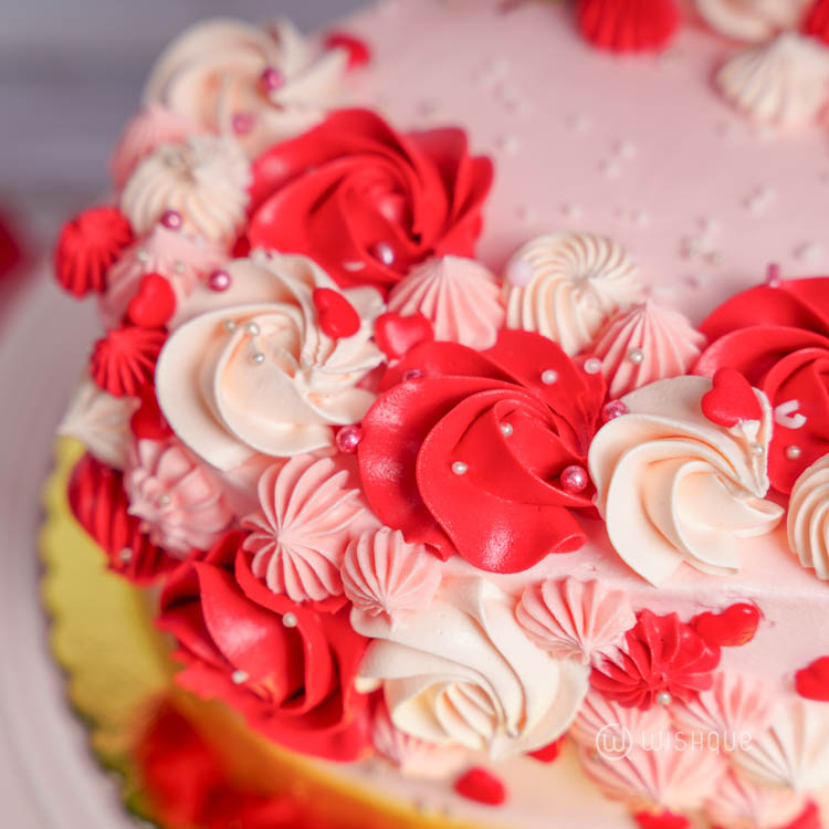 Blush of Love Red Velvet Cake