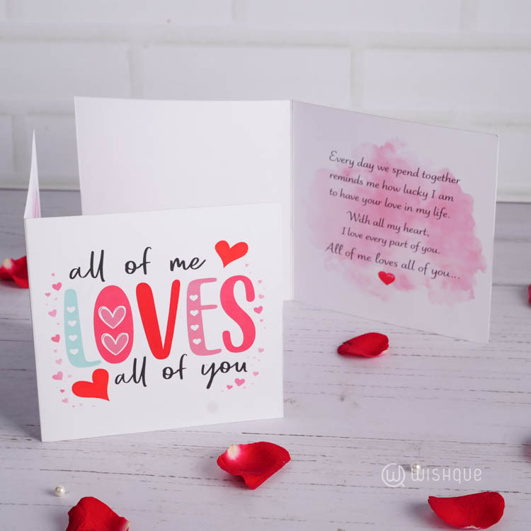 All Of Me LOVE All Of You Greeting Card