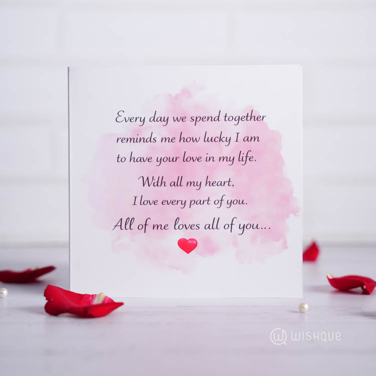 All Of Me LOVE All Of You Greeting Card & Printed Mug