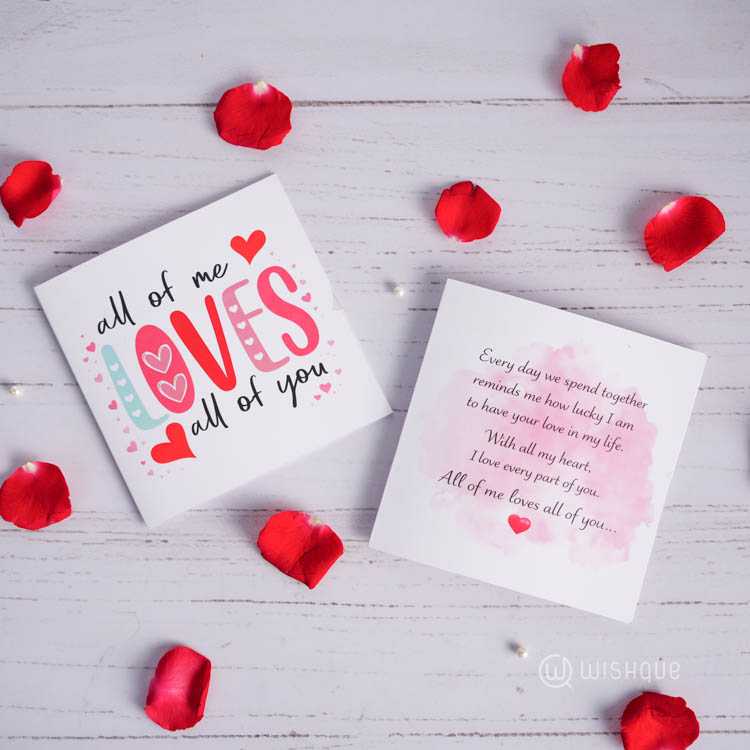 All Of Me LOVE All Of You Greeting Card & Printed Mug