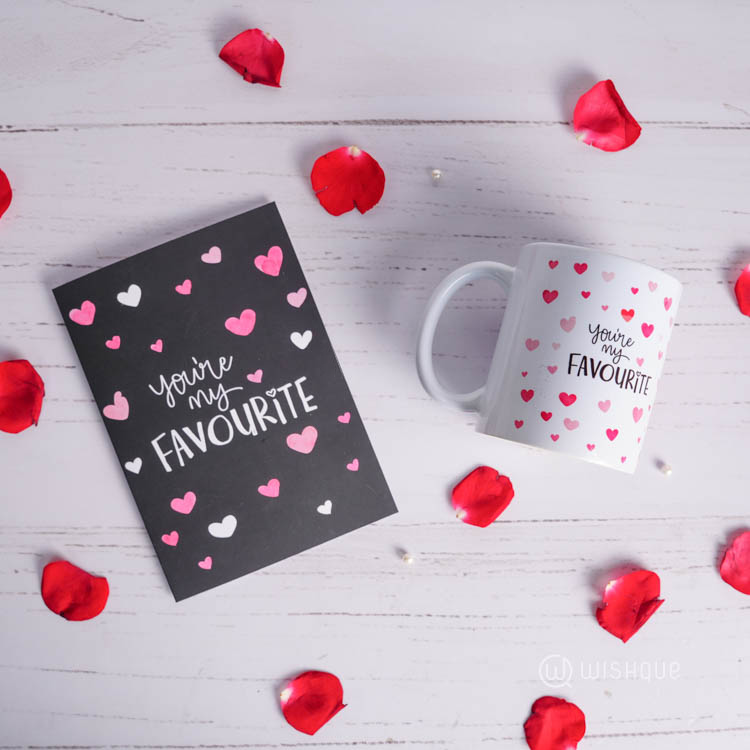 You're My Favourite Greeting Card & Printed Mug