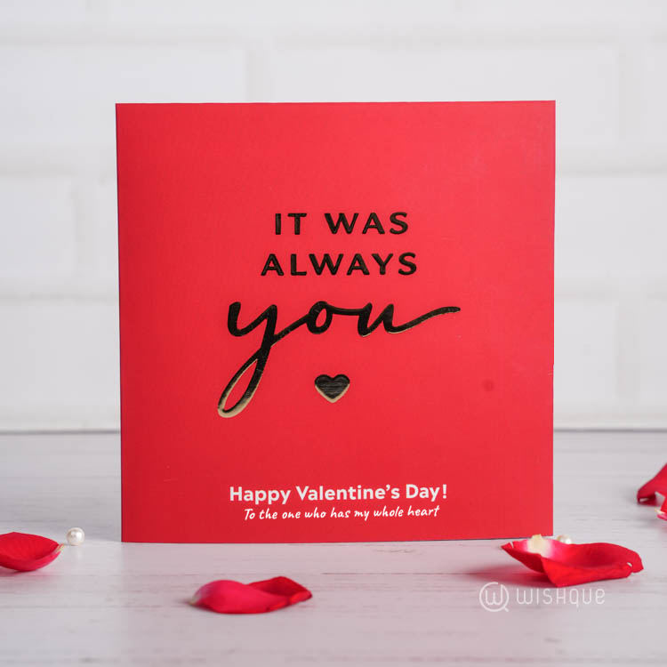 It Was Always You Gold Foil Greeting Card