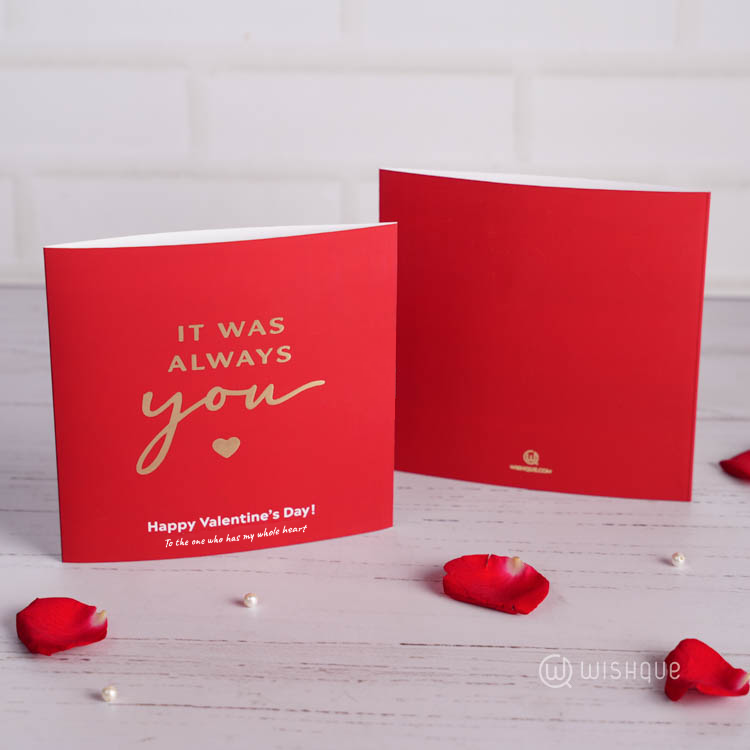 It Was Always You Gold Foil Greeting Card