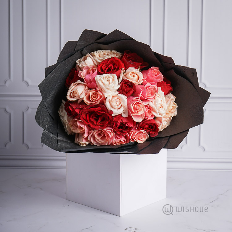 Sweetheart 30 Fresh Roses Bouquet