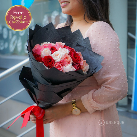 Sweetheart 30 Fresh Roses Bouquet