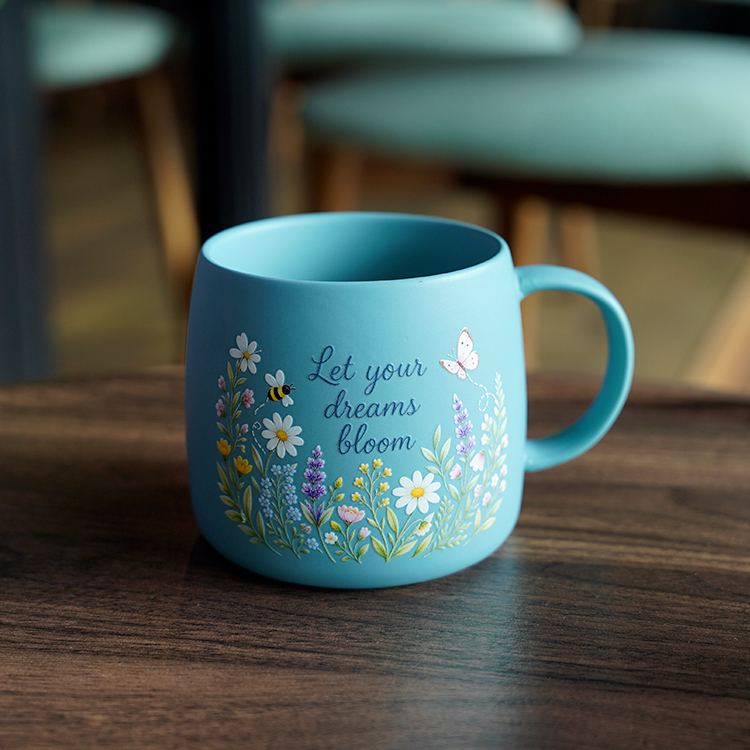 Let Your Dreams Bloom Large Porcelain Mug