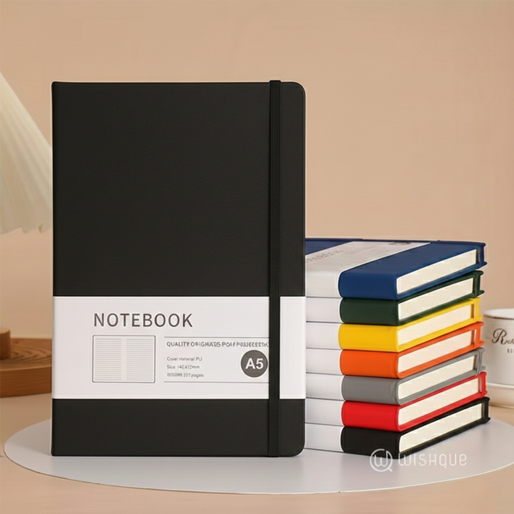 A5 Hardcover Journal Notebook - Black