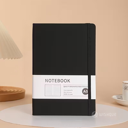 A5 Hardcover Journal Notebook - Black