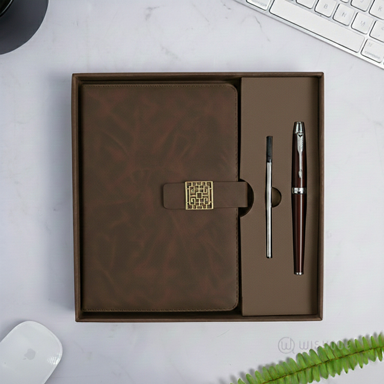 Creative Business Signature Pen Gift Set - Brown