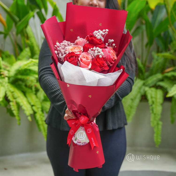 Royal Rubies Fresh Flower Bouquet