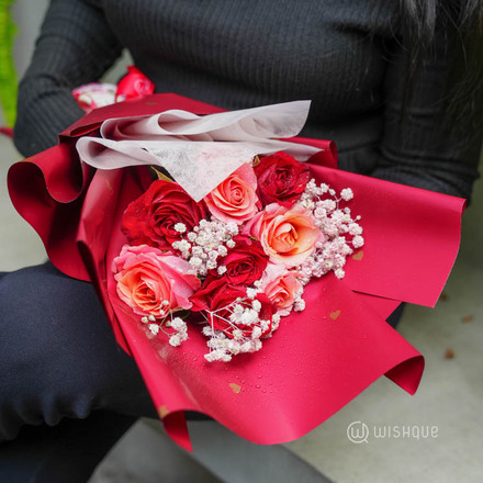 Royal Rubies Fresh Flower Bouquet